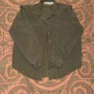 Yves St. Clair Black and White Striped Blouse